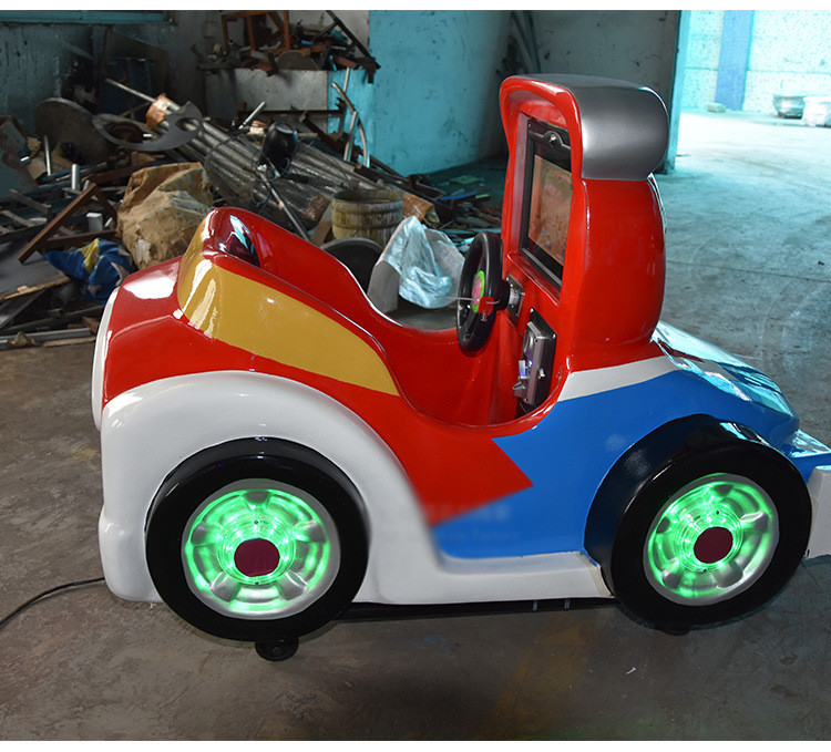 High Workmanship Glass Fiber Kiddie Coin Operated MINI F1 Ride With MP4 Display