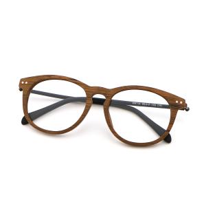 Quality Latest Styles Wood Grain Acetate Optical Glasses Frame MR 6114 wholesale
