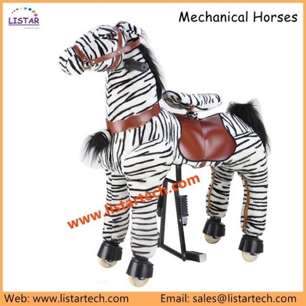 Amusement Park Walking Horse Toy for Kids and Adults, Innovative Riding Zebra in