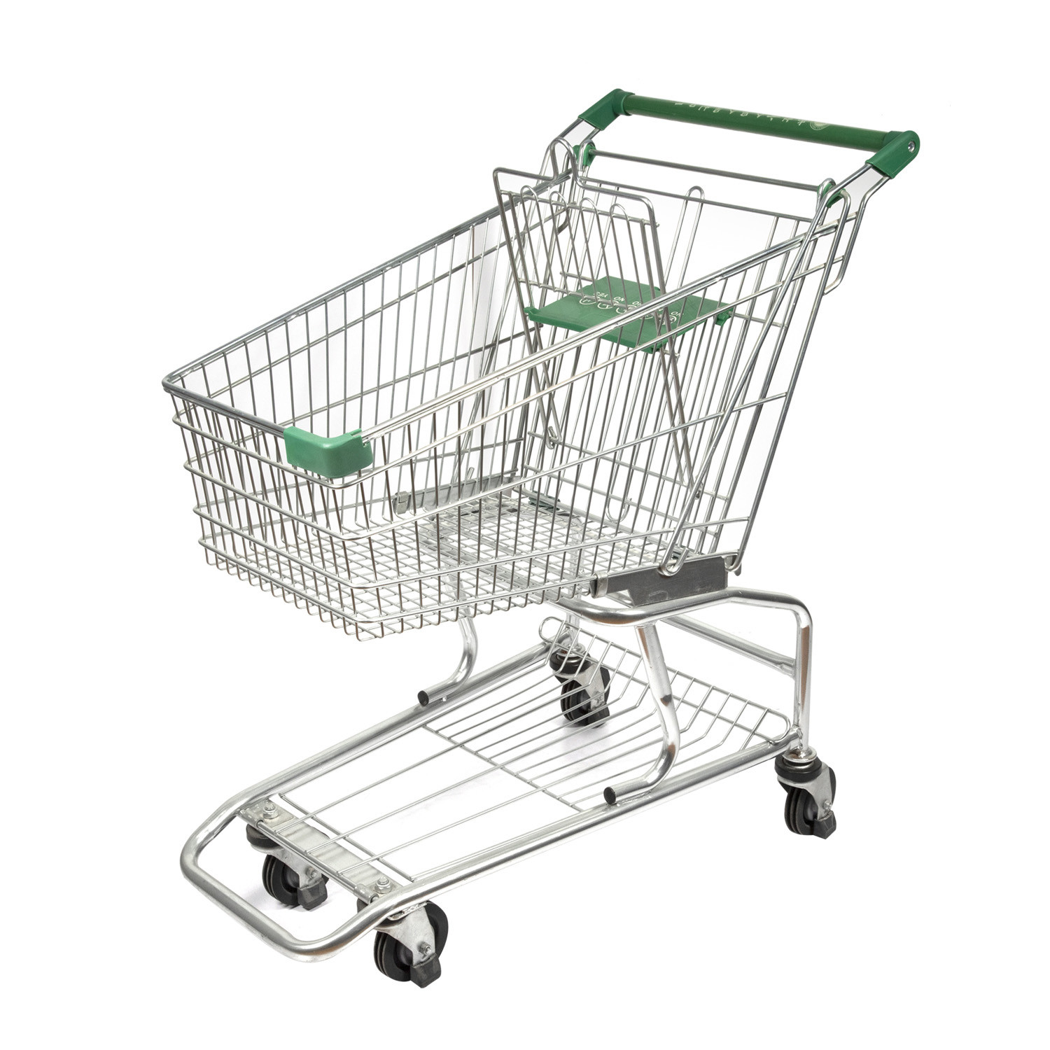 American Supermarket Steel Shopping Cart 100L Trolley Grocery Cart SGS