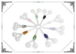 Skull Double - Head Oil Burning Pipe , Borosilicate Pyrex Glass Tubes