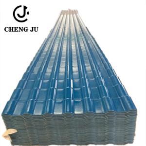 Quality Resinvilla Plastic Roof Tiles Sheets Bamboo Joint PVC Glazed Tile Deep Blue Color Roof Tiles wholesale