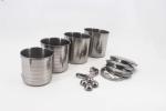 12oz 14oz 16oz Stainless Steel Mug Silver Color Outdoor Camping Coffee Cup