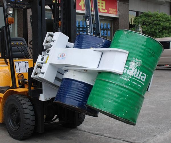 Keg 2 Ton Forklift Drum Clamp Attachment For Lifting 55 Gallon Drum Forklift Clamp