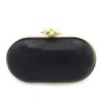 Women fashion handbag accessories wholesale metal clutch oval box purse frame