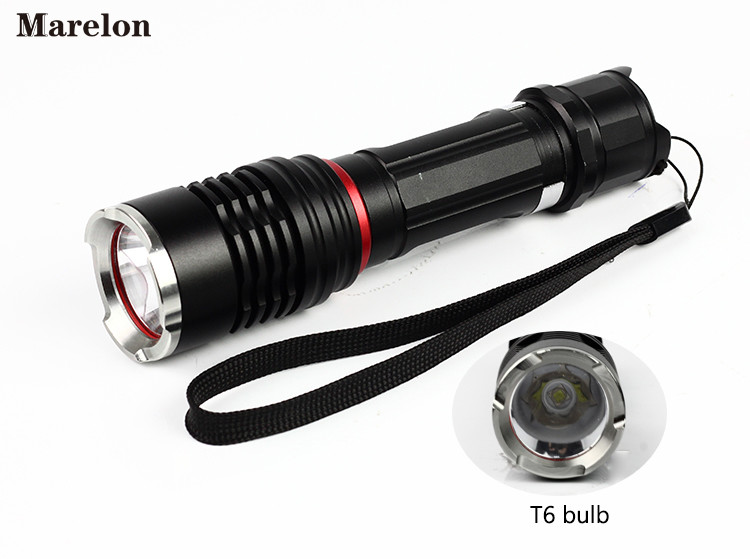 Super Bright Rechargeable Led Flashlight 300 Lumin With Water Proof Function