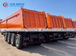 4 Axle U Shape Side Lifting Rear Tipping Trailer Dump Semi Trailer 30CBM 40ton