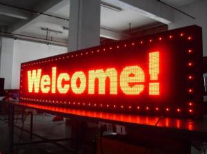Quality Red 256x128mm P16 Outdoor Monochrome LED Signs wholesale