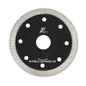 Quality 105mm X Shape Rim Diamond Saw Blade Sintered Hot Press OEM ODM OBM wholesale