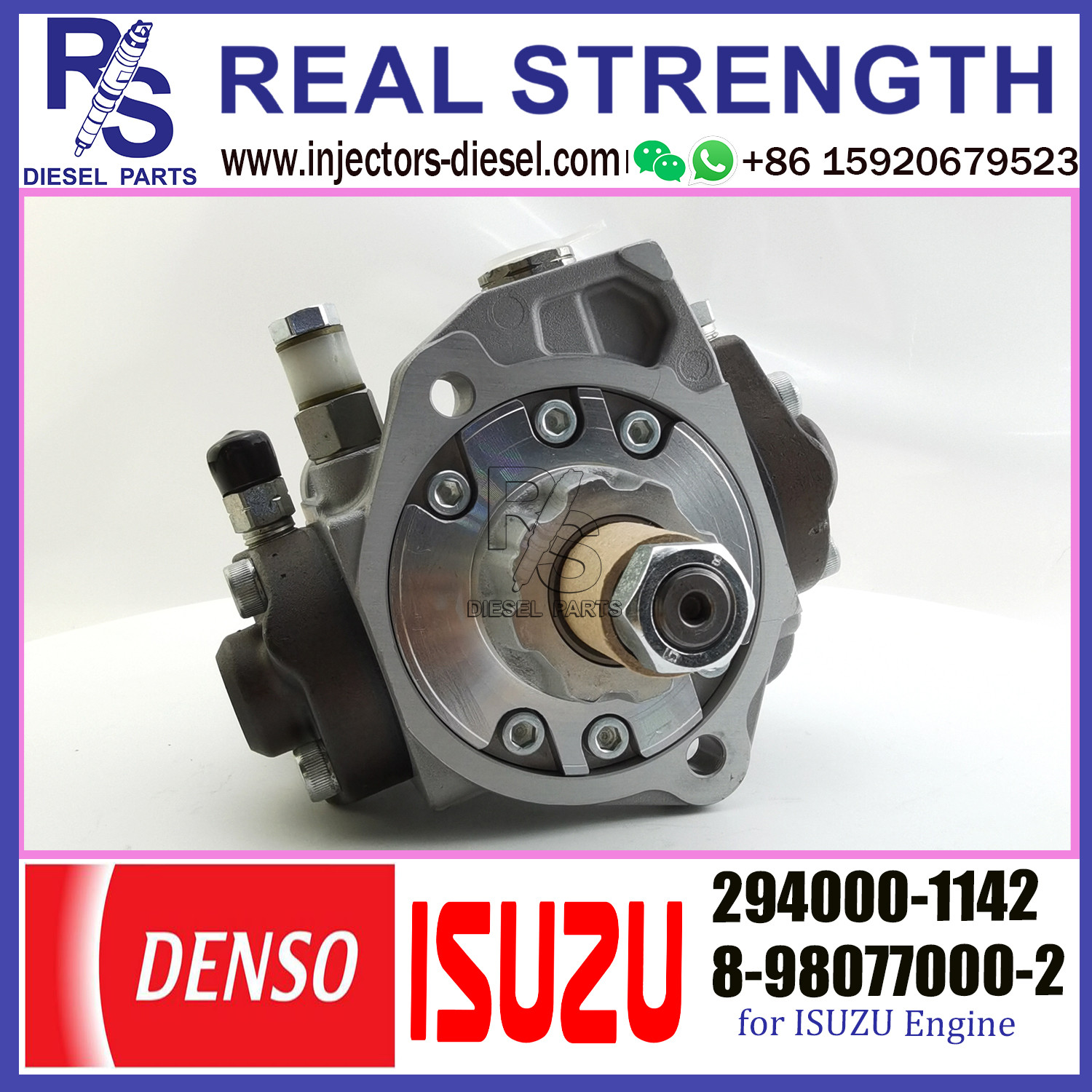 Denso Common Rail Fuel Injection Pump 294000-1142 8-98077000-2 for isuzu engine 8-98077000-2