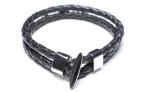 Leather Bracelet, Stainless Steel Clasp