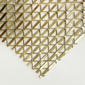 Quality 8.75kgs/m2 Decorative Wire Mesh Grilles With 49% Opening Area In Stainless Steel wholesale