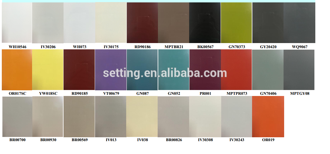 Shanghai factory made high glossy PET MDF board in good quality