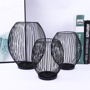 Quality Golden Rustproof H15.5cm Metal Candle Holders wholesale
