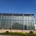 12m Span Gutter Connected Venlo Tempered Glass Greenhouse For Flowers 12x10
