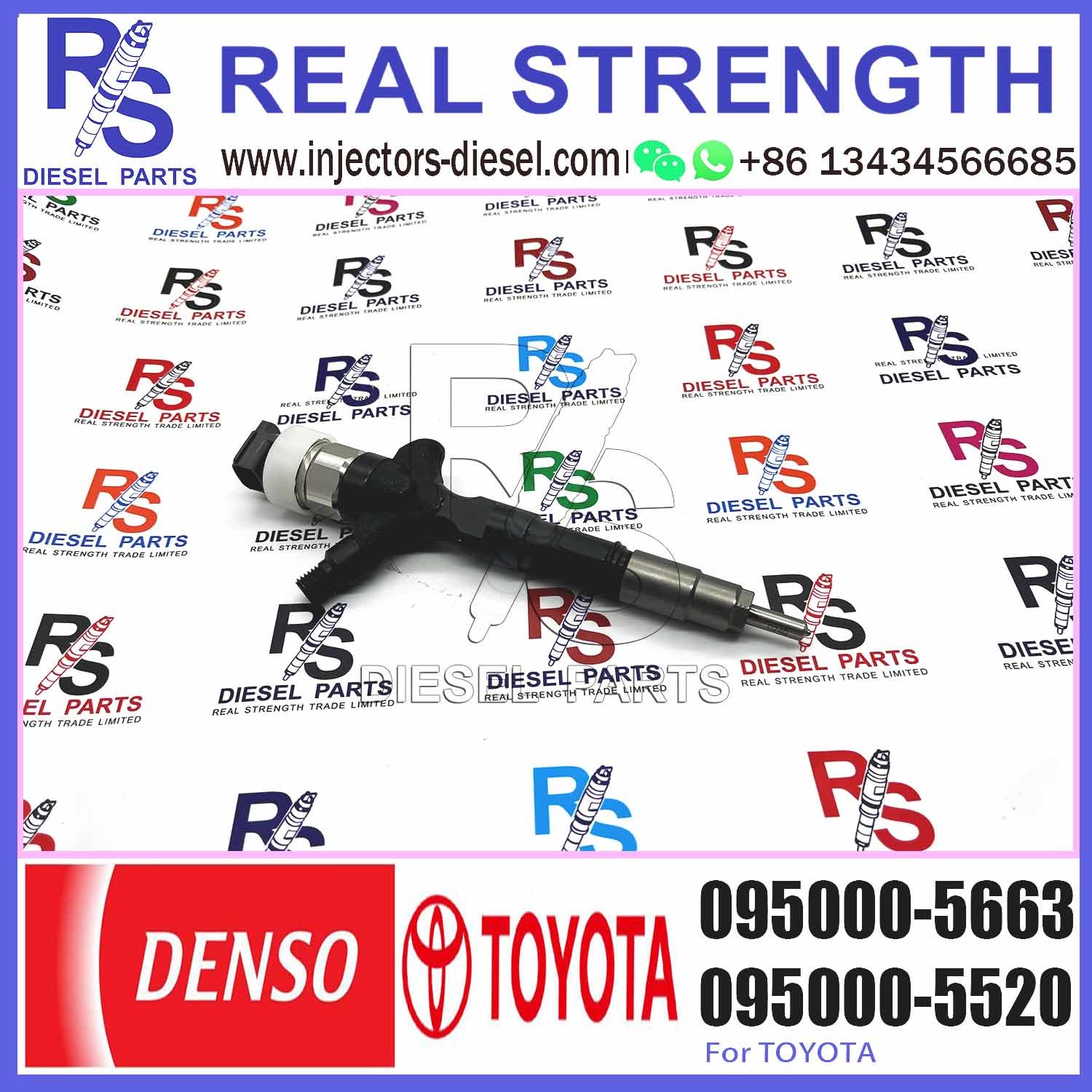 high quality diesel engine Fuel common rail injector 095000-5663 23670-39095/39096 23670-30050