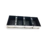 Rk Bakeware China Manufacturer-6 Strap Glazed Aluminized Steel Bread Loaf Pan