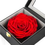 7-8CM Red Preserved Rose Gift Box For Celebration / Gift / Occasion