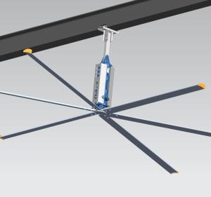 Quality AWF66 22ft 6 Blade Ceiling Fan , Large Industrial HVLS Ceiling Mount Ceiling Fan wholesale