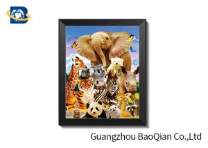 Quality Customized Christmas 3D Lenticular Pictures / Flip Effect Printed 3D Animals Photos wholesale