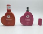 Vintage Glass Perfume Bottles 25ml 30ml 50ml My Heart Shape Colored Glass Spray