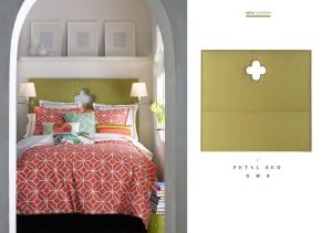 Quality modern America style fabric petal bed wholesale