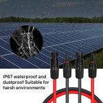 Photovoltaic IP68 Waterproof Solar Panel Extension Cable 6mm² 10AWG