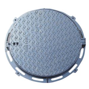 Quality DI-019 Ductile Iron Round Sewer Cover , EN124 B125 Round Composite Manhole Cover wholesale
