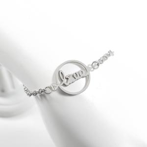 Quality Fashion Silver Plated Stainless Steel Bangle Bracelet For Ladies wholesale