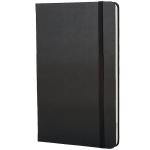 Black / Red / Black PU Leather Journal , 192 Pages Hardcover Dotted Notebook