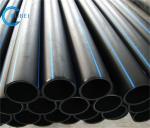 Black With Blue Strips Dredging HDPE Pipe For Customized Thickness And Steel