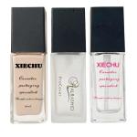 SGS 30ml Clear Empty Foundation Bottle With Pump hot stamping Printing
