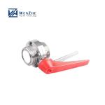 Sanitary SS304 /316L Manual Male Threaded Butterfly Valves ODM