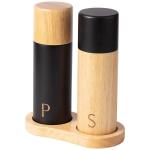Customized Size Oak Wood Shakers 7-Inch Adjustable Ceramic Core Salt and Pepper