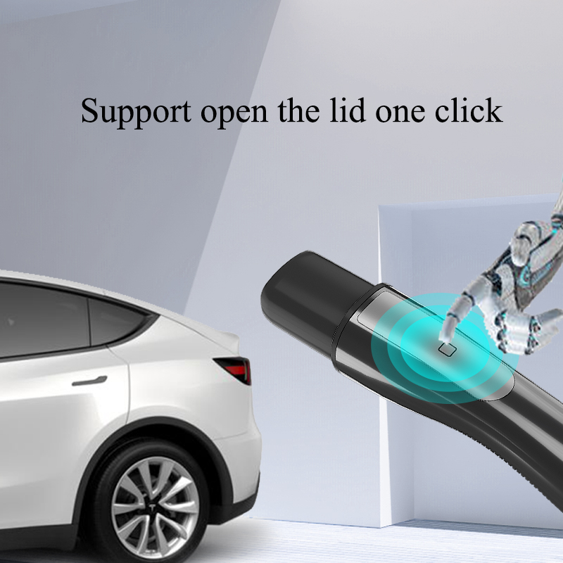 5M NACS Charging Case 3.5KW 220V for Energy EV Portable Electric Car Charging with Small Screen Convenient and Versatile