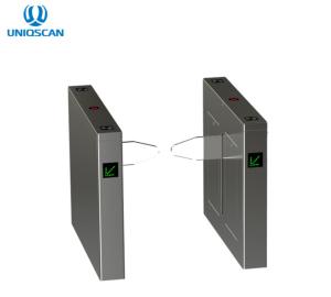 Quality Double Leaf Electric Baffle Swing Barrier Turnstile With RFID Reader wholesale