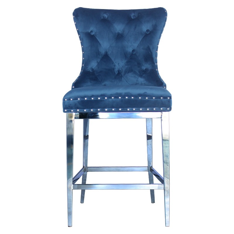 Stainless Steel Pub Table Chair Set Bar Chair With High Seat