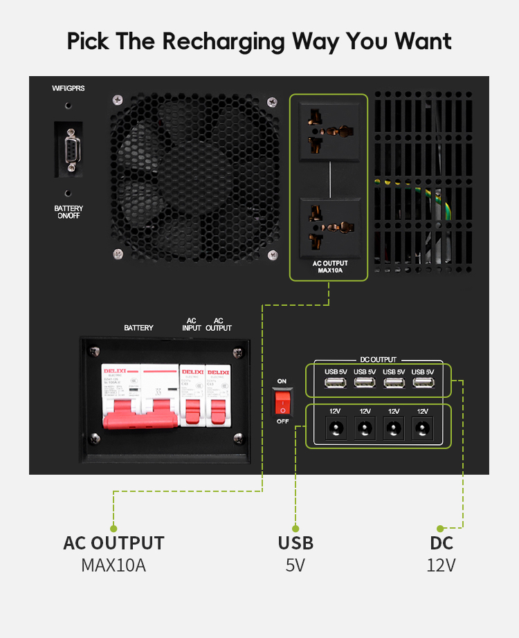 Powerful 5-10 kWh Output Power Range Solar Energy Storage Battery System for Off Grid