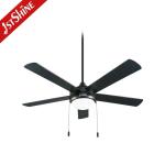 2022 52 Inch Black Appliances Asian Ceiling Fan with Light and Remote from