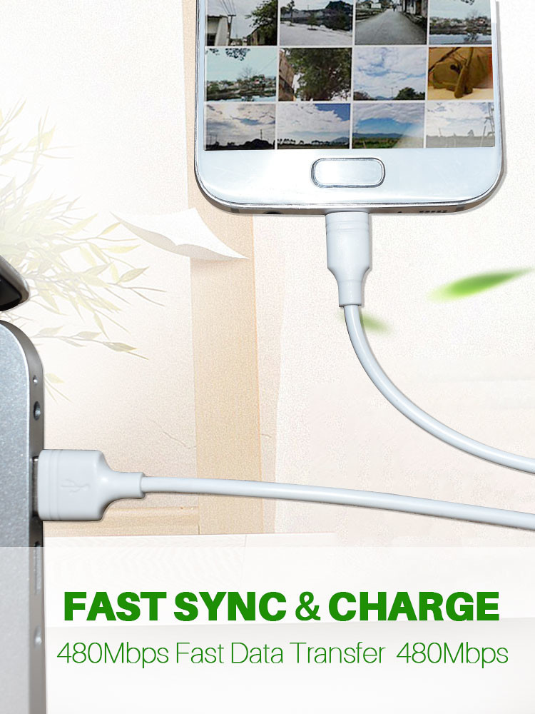 OEM Micro USB 2.0 Fast Charging Cable 2m Micro USB Charging Cable
