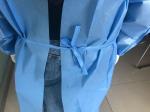 Long Sleeve Medical Isolation Gowns / Blue Isolation Gowns Sterile Or Non