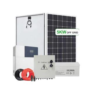 Quality High Efficiency 51.2Vdc Off Grid Solar System Kit For Myanmar Market wholesale