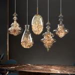 Decoration Glass Hanging Lamp for Dining Room Kitchen Bar LED Stars Glass