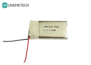 Quality 3.7V 60mAh Ultra Small Rechargeable Lipo Battery 351220 For Wearable Products wholesale