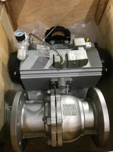 Quality 2 Way On Off Ball Valve Flange end With Pneumatic Actuator wholesale