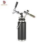 Eco Friendly 1L Beer Growler Dispenser , Insulated Vacuum Mini Beer Keg