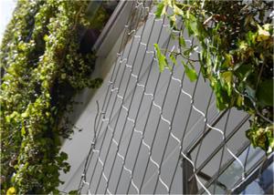 Quality 80mm*80mm Stainless Steel Rope Mesh Handmade 316L Garden Netting For Climbing Plants wholesale