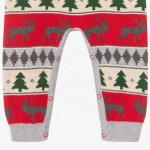 Wholesale Christmas 100% Cotton With Button Full Sleeve Baby Sweater Overall