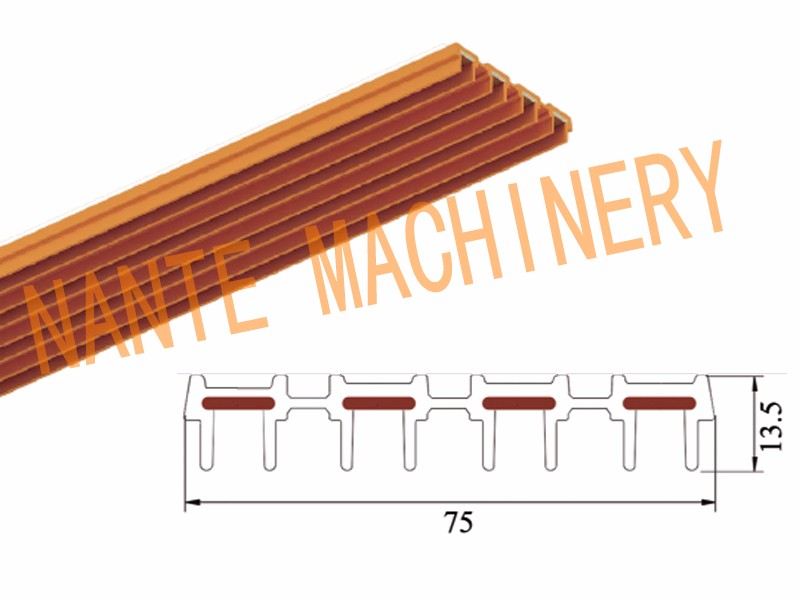 Seamless / Multipole High Tro Reel System Crane Components / Conductor Rails