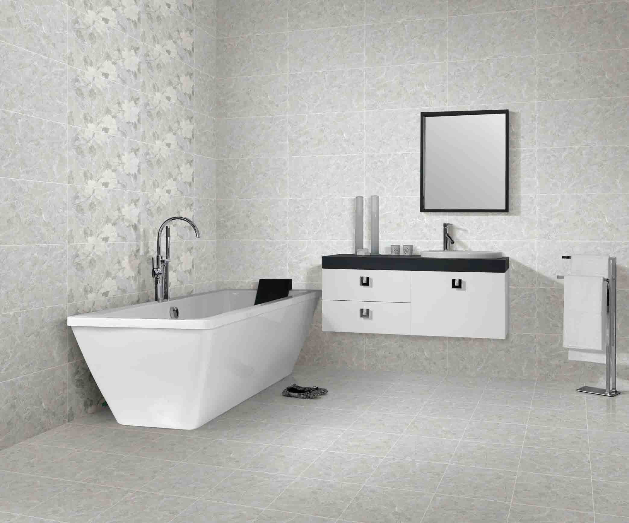 Light Grey Color Onyx Indoor Porcelain Tiles Wall Cladding Marble Tile 30x60 cm Size